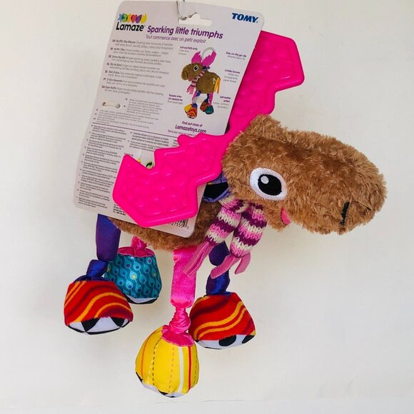 Lamaze Infants' Clip & Play Toy - Muffin The Moose New w/Tag For Baby 0+ - Picture 7 of 15